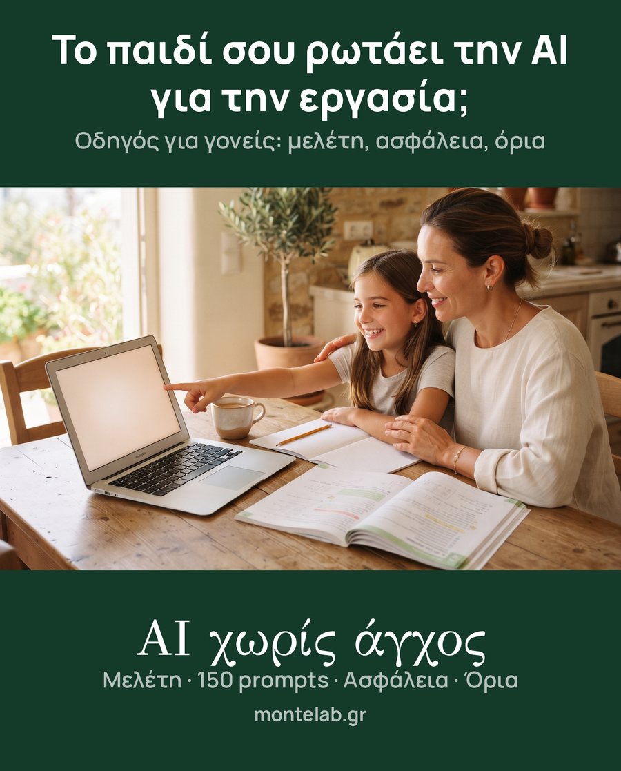 AI χωρίς άγχος · εξώφυλλο