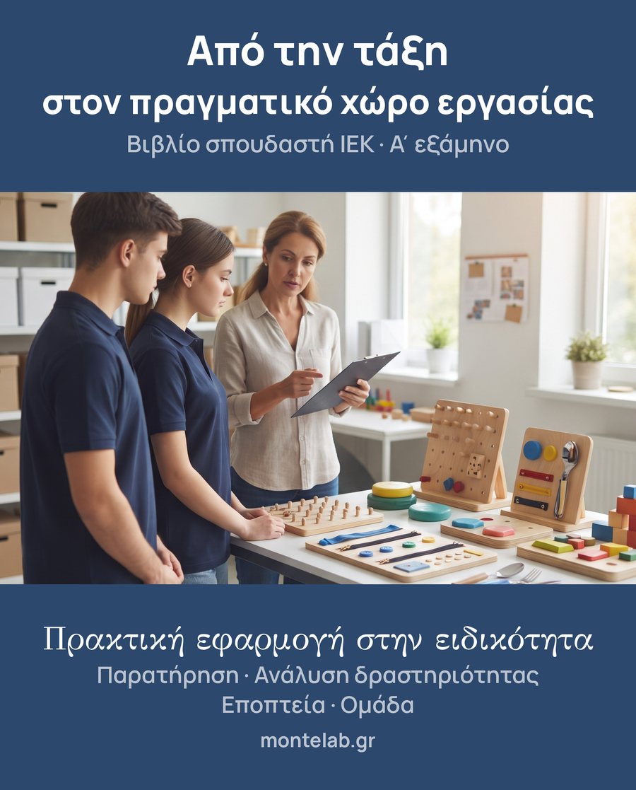 Πρακτική εφαρμογή στην ειδικότητα · εξώφυλλο